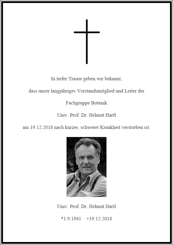 traueranzeige helmut hartl